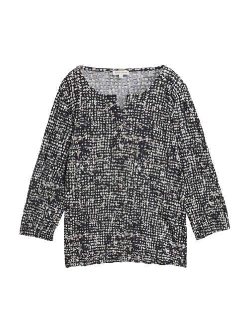 TOM TAILOR Bluse  camel / navy / hvid