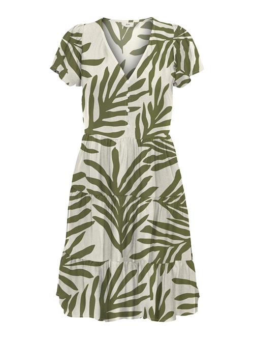 JDY Blusekjole 'JDYSezen'  grøn / uldhvid