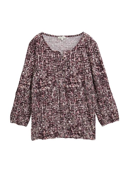 TOM TAILOR Bluse  lyserød / vinrød / hvid