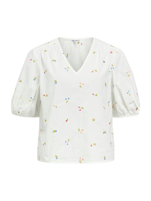 OBJECT Bluse 'OBJFLOWIE'  lyseblå / lysegrøn / abrikos / hvid