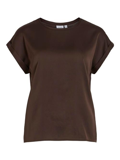 VILA Bluse 'VIEllette'  brun
