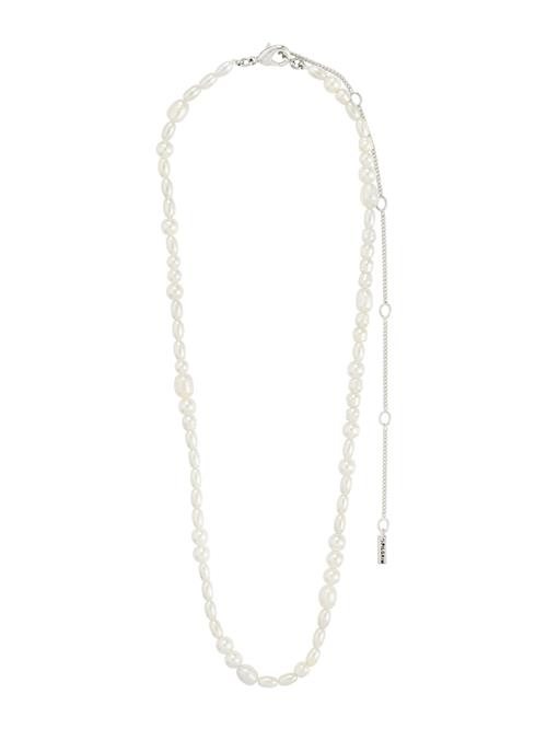 Pilgrim Kæde 'Elliana'  sølv / perlehvid