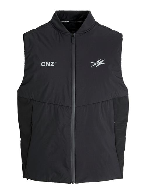 JACK & JONES Vest 'JCOCnz Paris'  sort / hvid