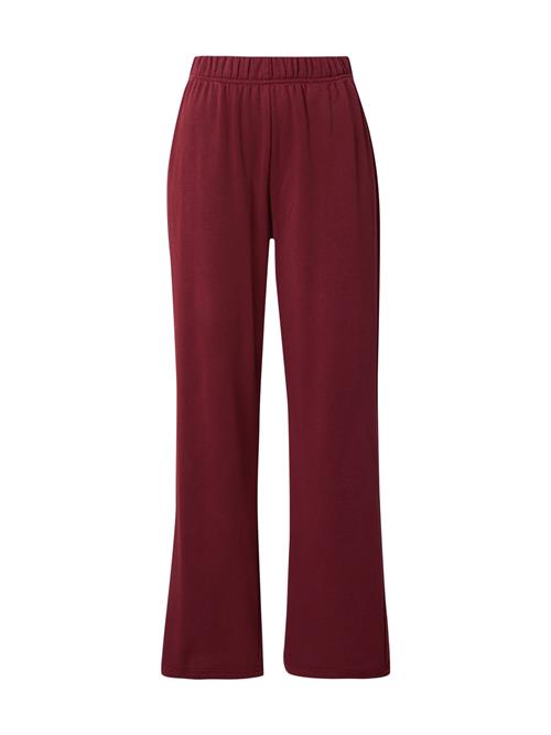 PIECES Bukser 'PCChilli'  vinrød