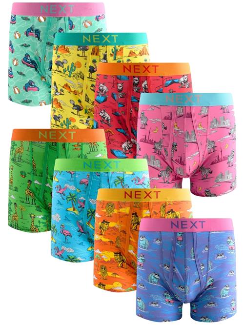 Next Boksershorts  blå / azur / lyseblå / gul / græsgrøn / orange / lys pink / rød