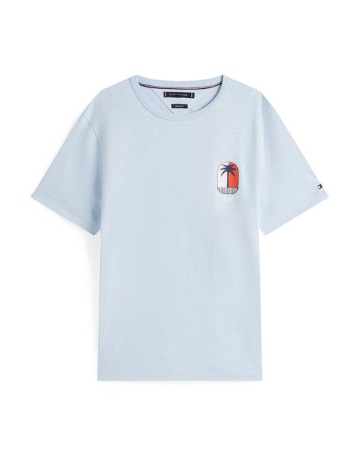 TOMMY HILFIGER Bluser & t-shirts 'PALM TREE'  navy / lyseblå / orange / hvid
