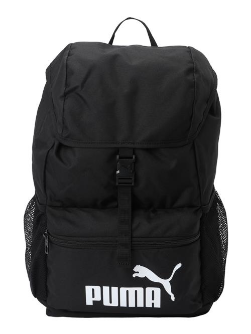 PUMA Rygsæk 'Phase Hooded'  sort / hvid