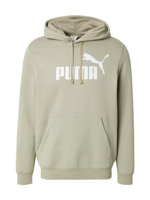 PUMA Sportsweatshirt 'ESS No. 1'  khaki / hvid
