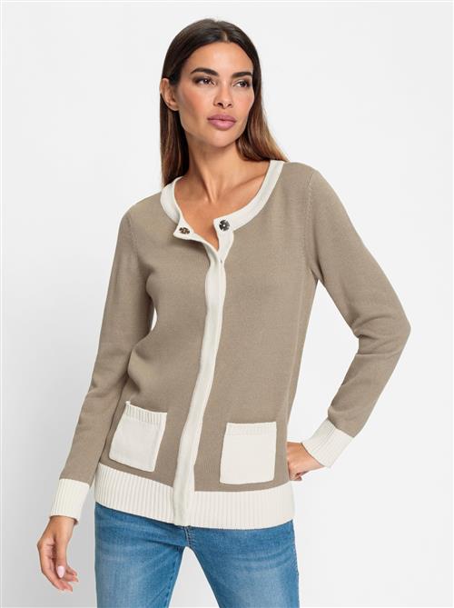 heine Cardigan  ecru / brun
