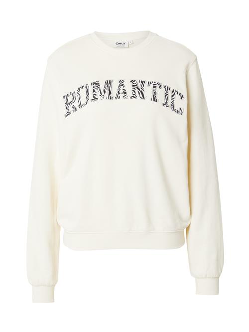 ONLY Sweatshirt 'ONLFREDERIKKA'  sort / offwhite