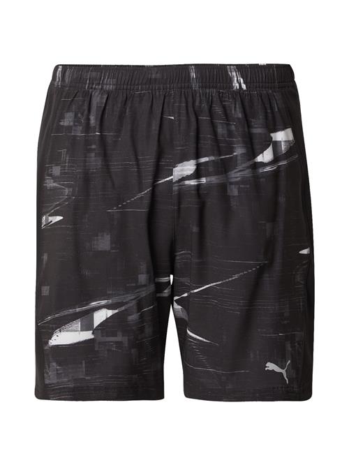 PUMA Sportsbukser 'Run Velocity 7'  mørkegrå / sort / hvid