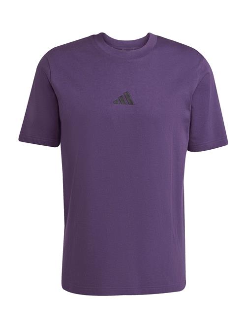 ADIDAS SPORTSWEAR Funktionsskjorte 'FI 3BAR'  mørkelilla / sort