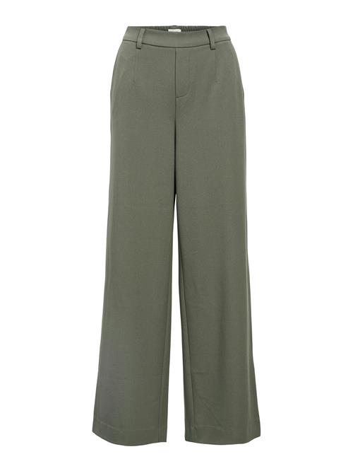 OBJECT Bukser med lægfolder 'OBJLisa'  oliven