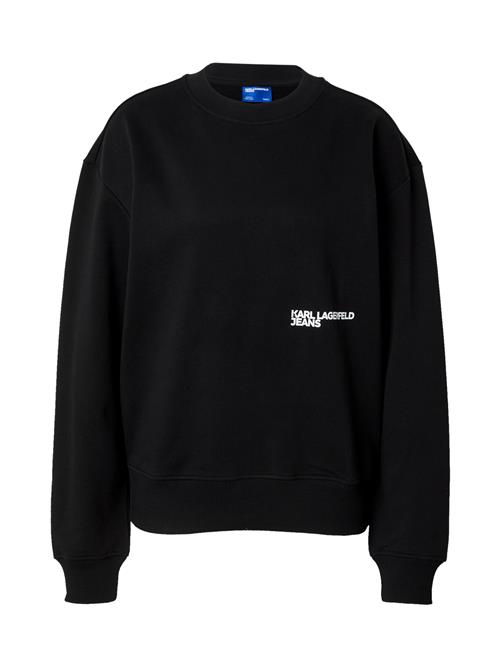 KARL LAGERFELD JEANS Sweatshirt  sort / hvid