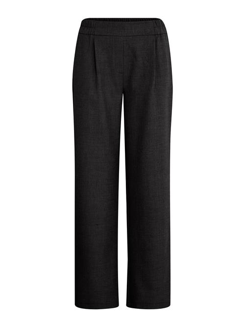 Fransa Bukser med lægfolder 'FRABIGAIL'  sort