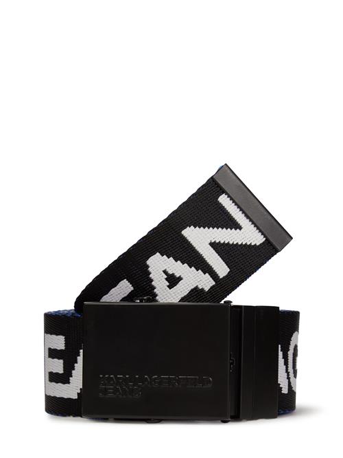 KARL LAGERFELD JEANS Bælte  blå / sort / hvid