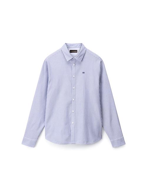 NAPAPIJRI Skjorte 'G-TERRA OXFORD'  blå / mørkeblå / hvid