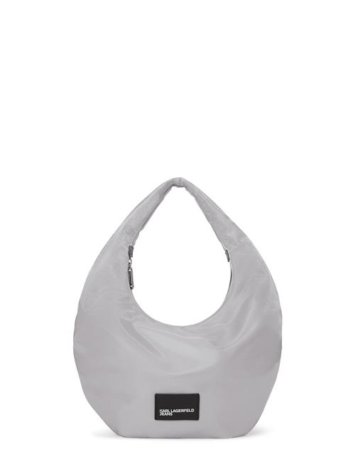 KARL LAGERFELD JEANS Skuldertaske  grå / sort / hvid