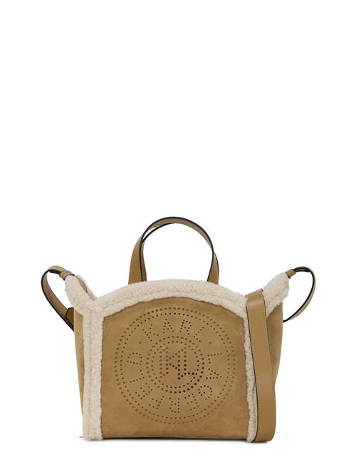 Karl Lagerfeld Posetaske  karamel / uldhvid