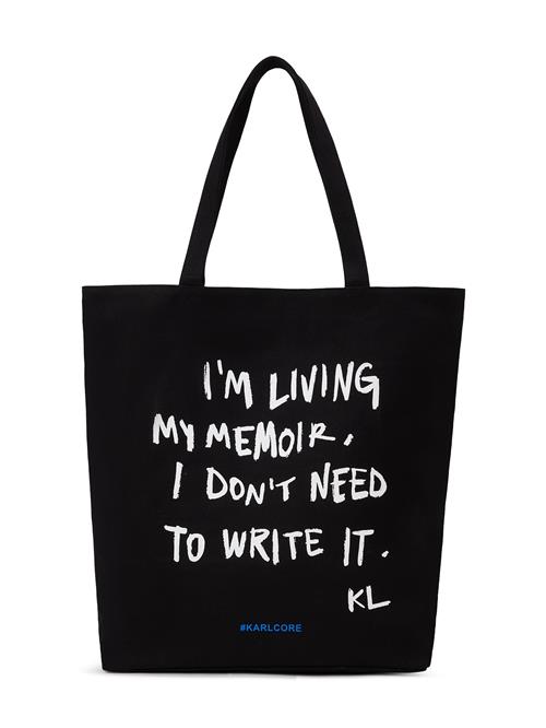 KARL LAGERFELD JEANS Shopper  blå / sort / hvid