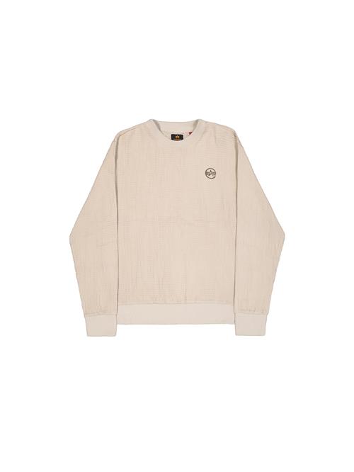 ALPHA INDUSTRIES Sweatshirt  lysebeige / sort