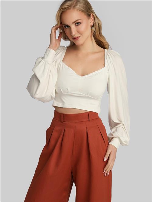 Madnezz House Bluse  naturhvid