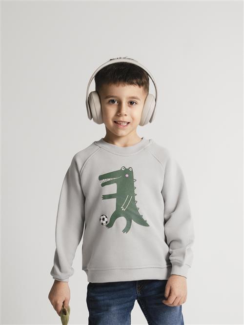 SATURNDAY Sweatshirt 'Krokodil Football'  grå