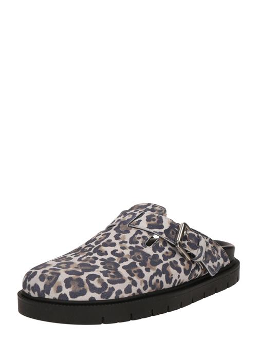 Copenhagen Studios Træsko '700'  creme / brokade / mørkebrun