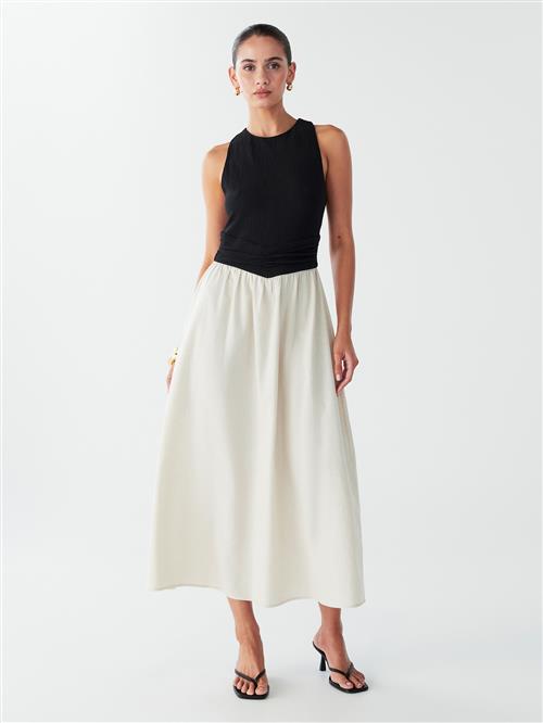 BWLDR Kjole 'Linda'  sort / perlehvid