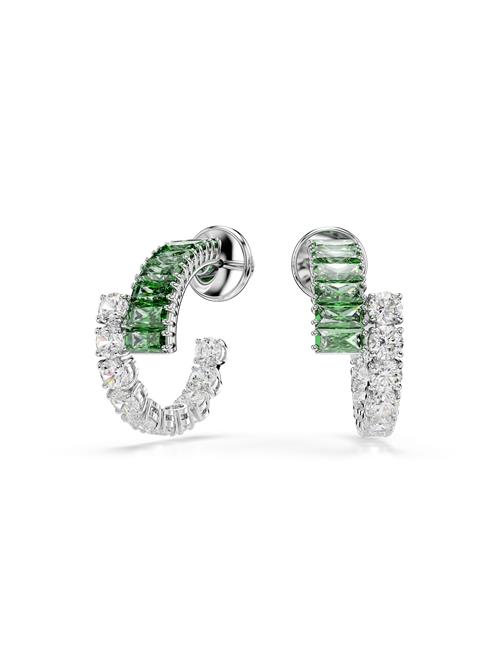 Swarovski Øreringe 'Matrix'  grøn / transparent