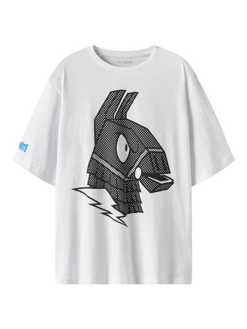 TWO SOON Shirts 'Fortnite'  azur / sort / hvid