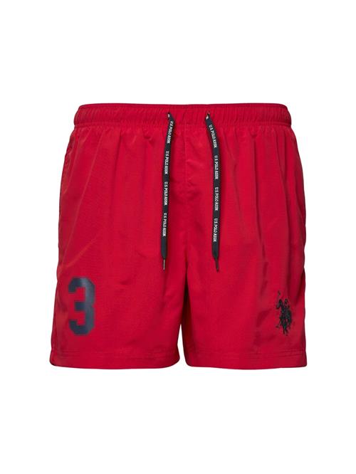 U.S. POLO ASSN. Badeshorts 'UMALEXANDER'  marin / rød