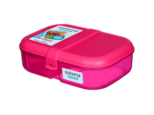 SISTEMA Madkasse Ribbon Lunch 1,1L Pink