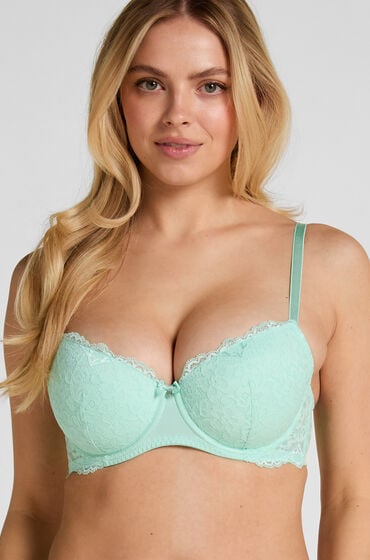 Hunkemöller Formstøbt bøjle-bh Marine Grøn