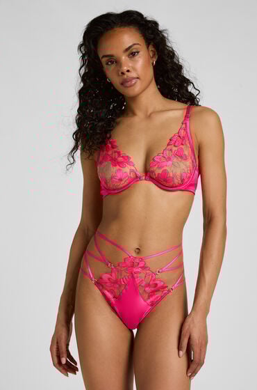 Hunkemöller Highleg Brasiliansk Beatrice Lyserød