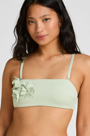 Hunkemöller Bandeau Bikini Top Tulum Grøn