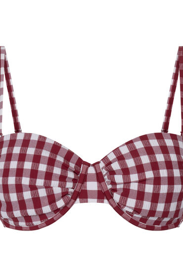Hunkemöller Polstret Bikinitop med Bøjle Amalfi Rød