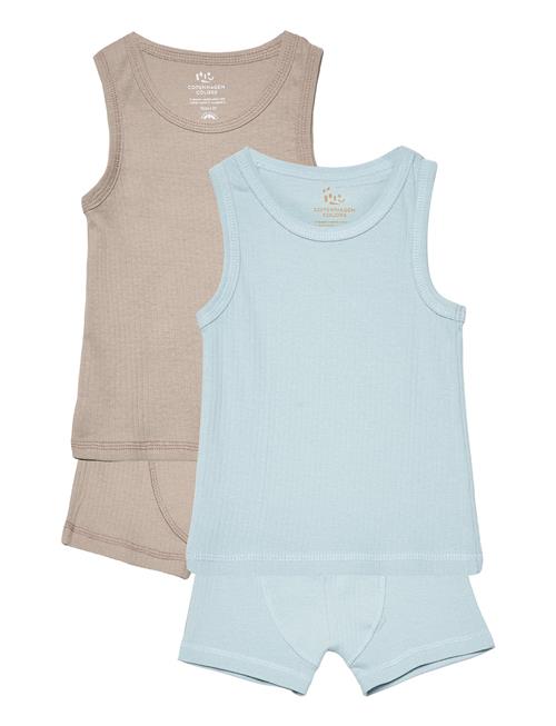 Copenhagen Colors | Rib Jersey 2Pack Tank-Top And Boxershorts | 116