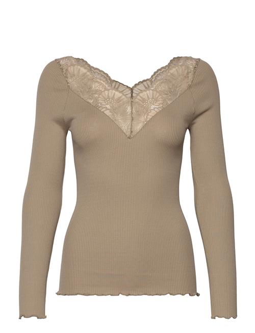 Rosemunde | Rwbeatha Silk Ls Lace T-Shirt | XS