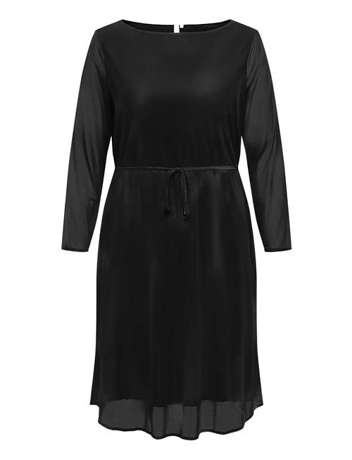 ONLY Carmakoma | Carforest Life Ls Boatneck Blk Dress Jrs | 42-44