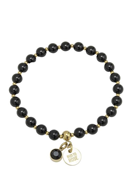 Bud to rose | Beverly Bracelet Black/Gold | ONE SIZE
