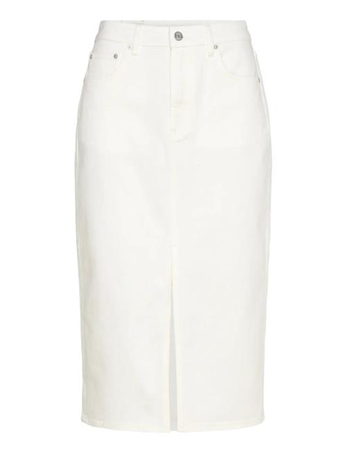 GANT | Midi White Denim Skirt | 34