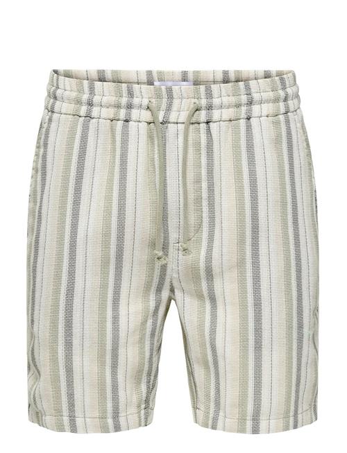 ONLY & SONS | Onstrev Life Reg Struc Stripe Shorts | L