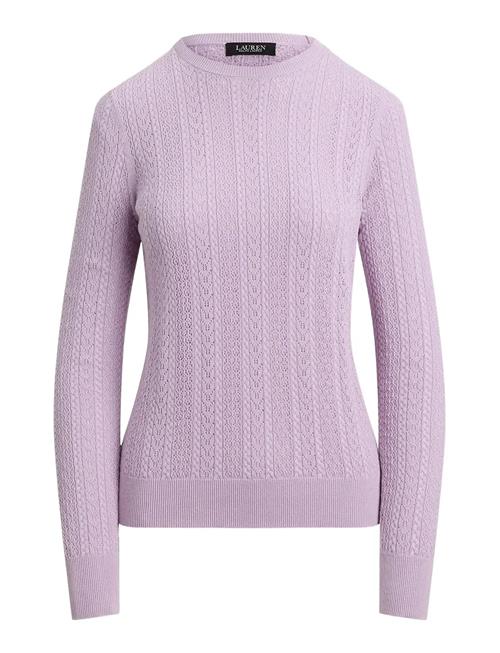 Lauren Ralph Lauren | Pointelle-Knit Cotton-Blend Sweater | XL