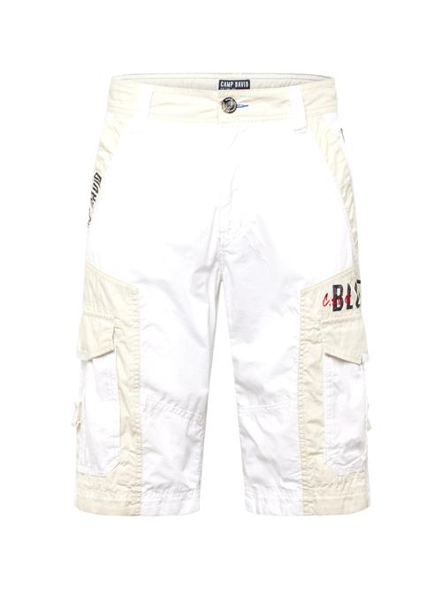CAMP DAVID Cargobukser  beige / rød / sort / hvid