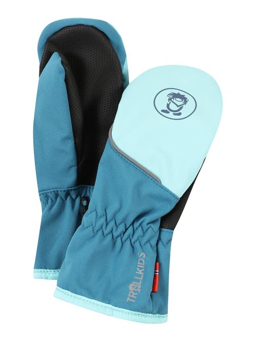 TROLLKIDS Sportshandsker 'Trolltunga'  safir / aqua / cyanblå / sort