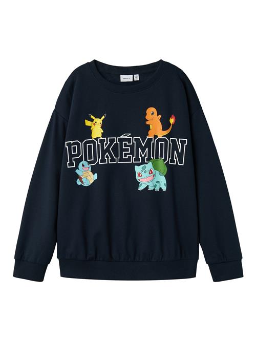 NAME IT Sweatshirt 'NKMDay Pokemon'  aqua / mørkeblå / orange / hvid