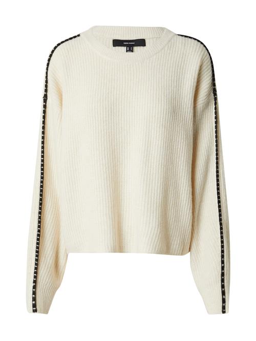 VERO MODA Pullover 'Zora'  beige / sort