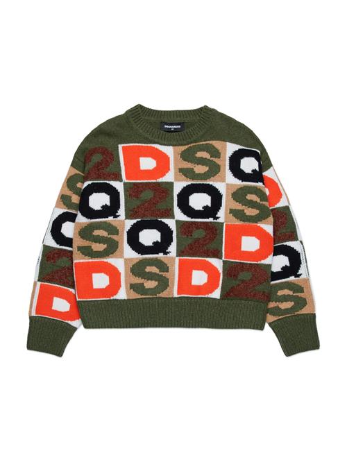 DSQUARED2 Pullover  beige / grøn / rød / hvid