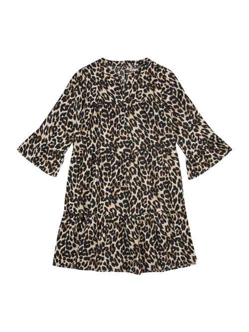 ONLY GIRLS Kjole 'KOGGLOW ALBERTE'  ecru / karamel / sort